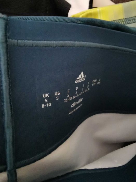 Adidas legginsy sportowe damskie print wzór IDEAŁ ORYGINAŁ S