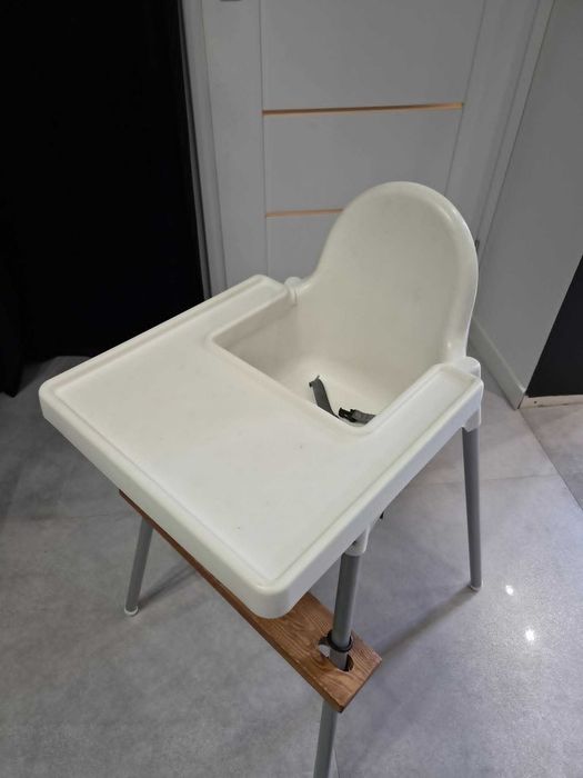 Krzesełko do karmienia ANTILOP IKEA + podnóżek + dmuchana poduszka i pokrowiec