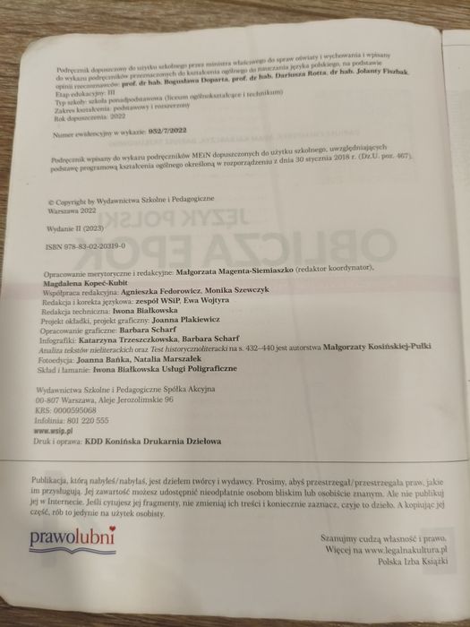 Język polski Oblicza epok 4