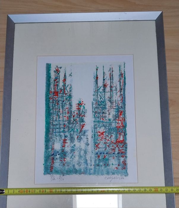 Manuel Cargaleiro serigrafia prova de artista