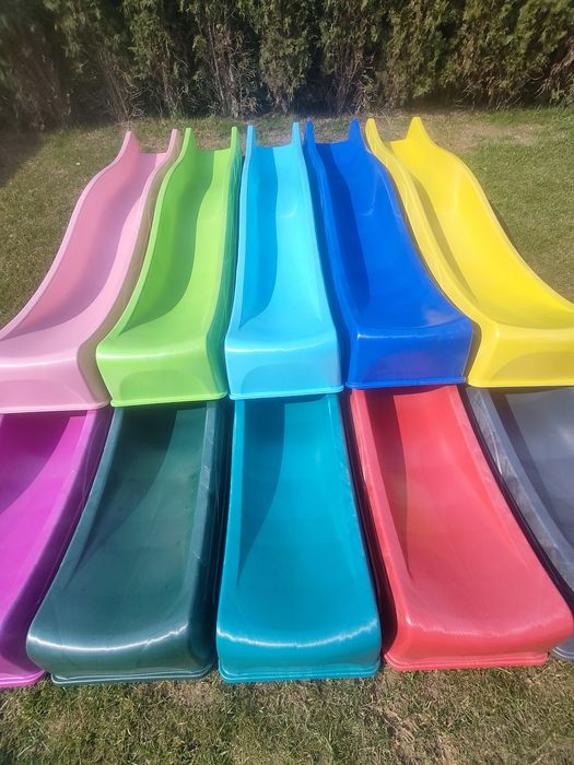 Cena z dostawą do domu, ślizg zjeżdżalnia belgijska KBT 2,5m 3m kolory