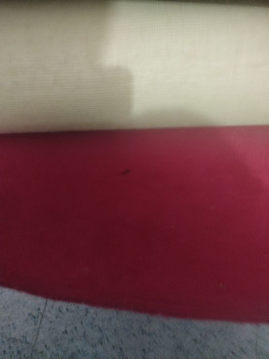 Tapete vermelho usado