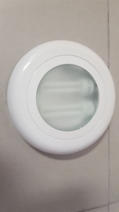 Aplique luz tecto branco lacado