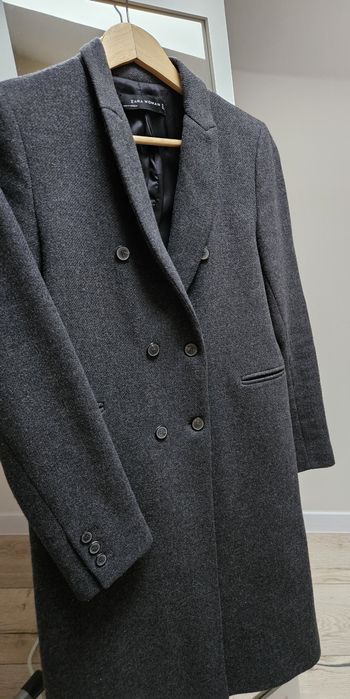 Płaszcz wełniany ZARA S 36
