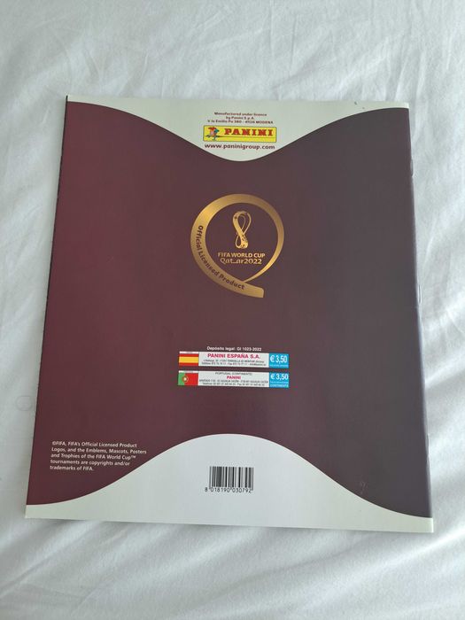 Caderneta Mundial Qatar 2022 - Nova - Sem cromos colados - Panini