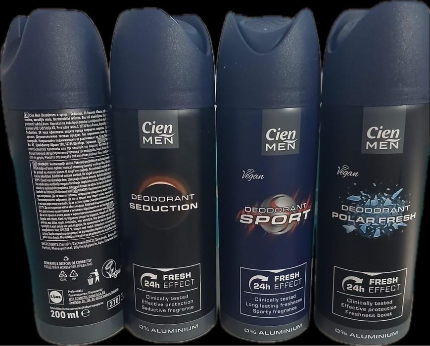 Дезодорант Cien Men, парфумований спрей для тіла Lacura Body