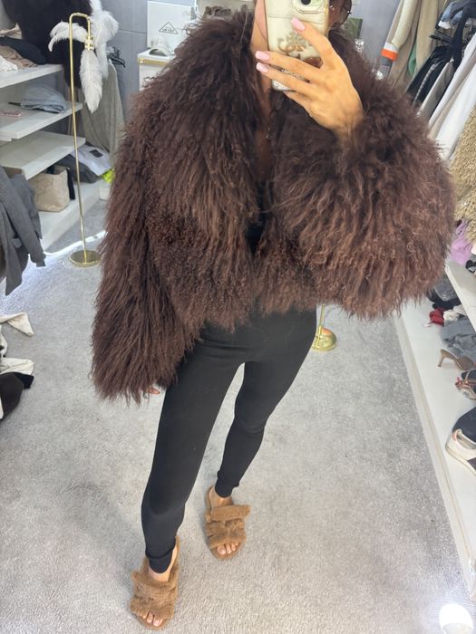 Alpaka lama naturalne futro s