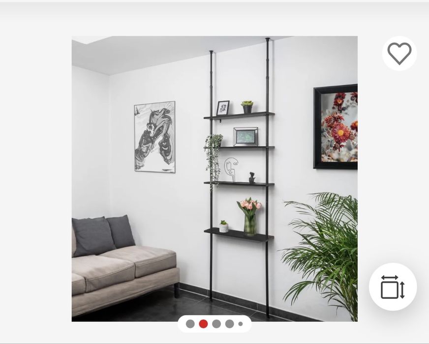 Nowa półka teleskopowa, wypakowana z kartonu