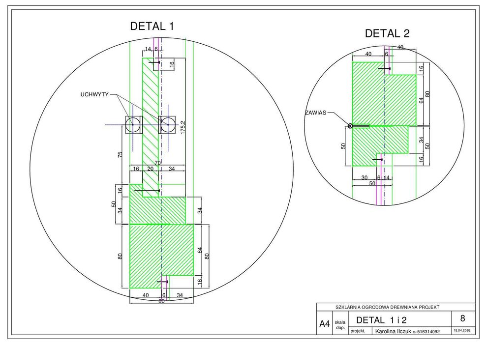 szklarnia ogrodowa projekt