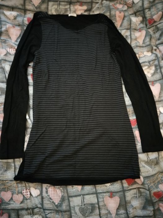 Czarna bluzka w paski