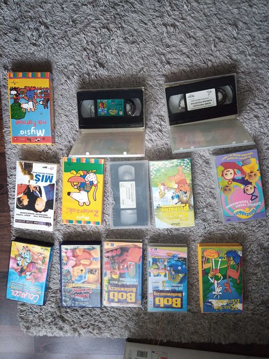 Kasety VHS bajki dla dzieci. Kubuś Puchatek i inne