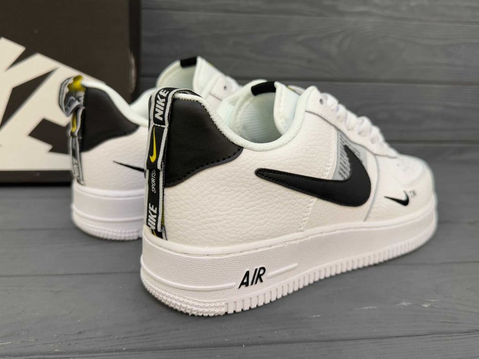 Чоловічі кросівки кеди Nike Air Force 1 Mid TM. Розміри 36-45. Шкіра!