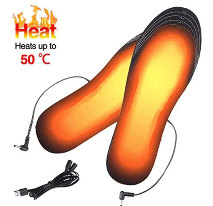 (НОВЫЙ) Универсальные стельки с подогревом 35-46р.р.