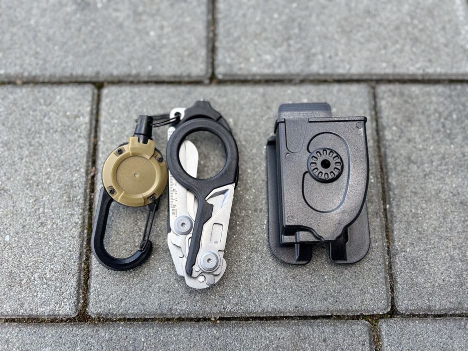 Карабін ретрактор з витяжним тросом тактичний колір койот, олива, чорн