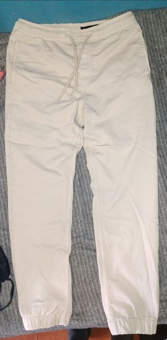 Calça  sarja como nova beje