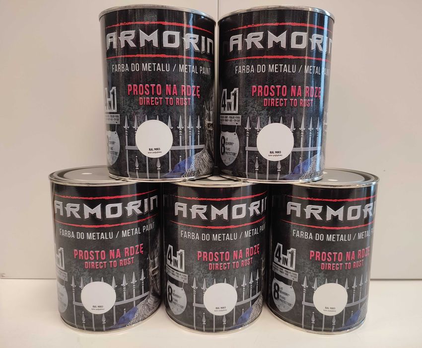 Farba Prosto Na Rdzę Armorin Biały  0,7L
