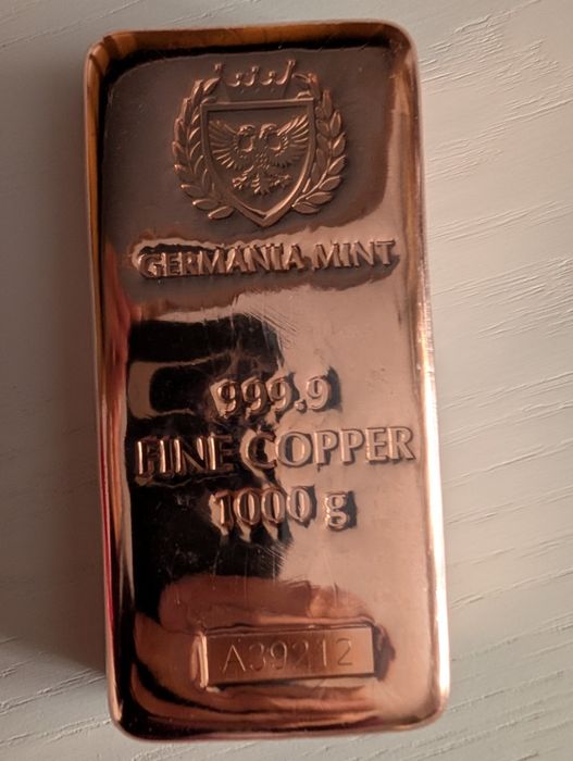 Barra de cobre puro 1kg