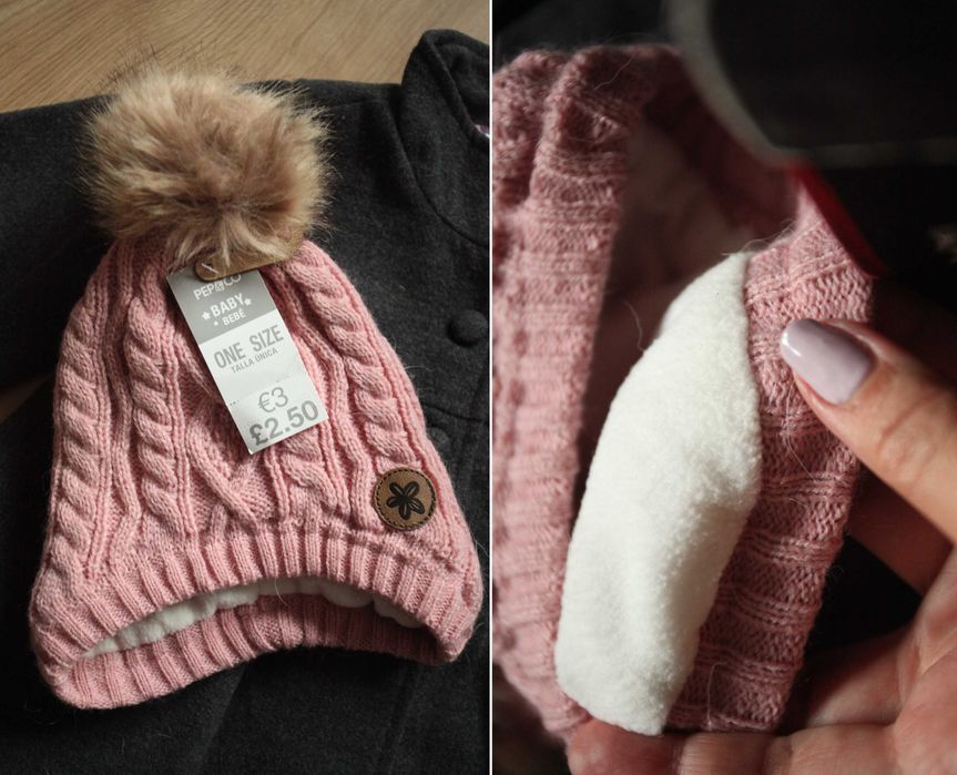 Elegancki jesienny płaszczyk H&M dla dziecka 6-9 miesięcy