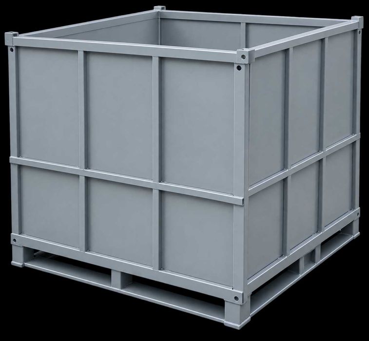 Składana  metalowa skrzynia transportowa  skrzyniopaleta  ok 1500l