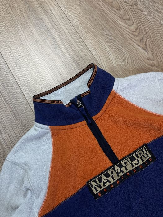 Napapjiri Center Logo Męski S Polar rozpinany 1/4 ZIP Fleece Gorpcore Outdoor