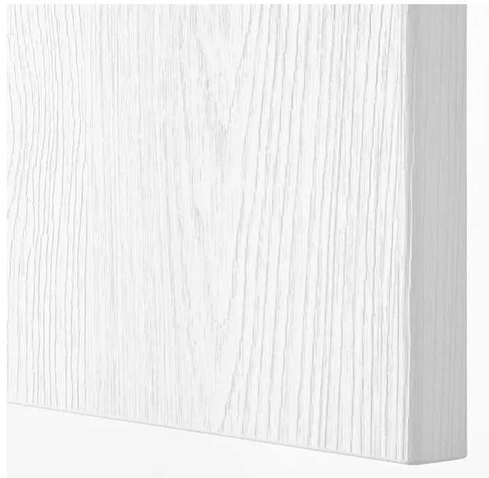 IKEA Besta fronty Timmerviken, białe, z fakturą drewna