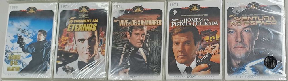 Pack 1 com 25 Filmes do 007 (21 Novos e Selados), Inclui o Spectre