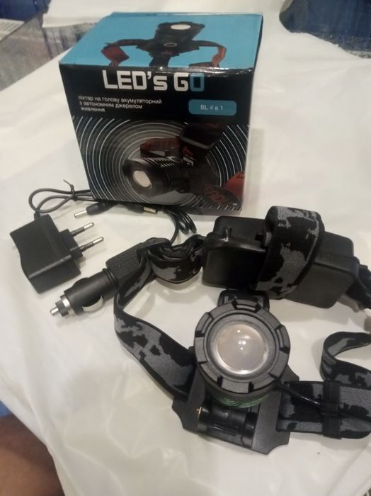 Фонарик на голову аккумуляторный