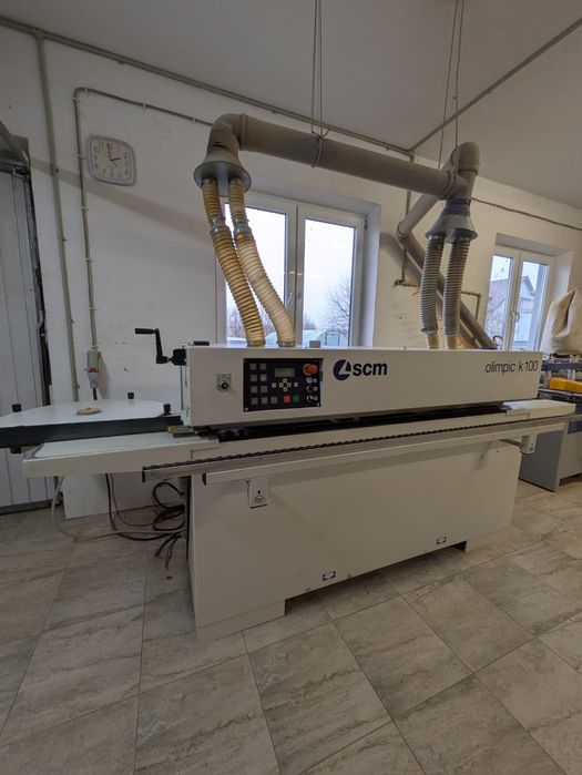 Okleiniarka SCM K100 wstępne frezowanie