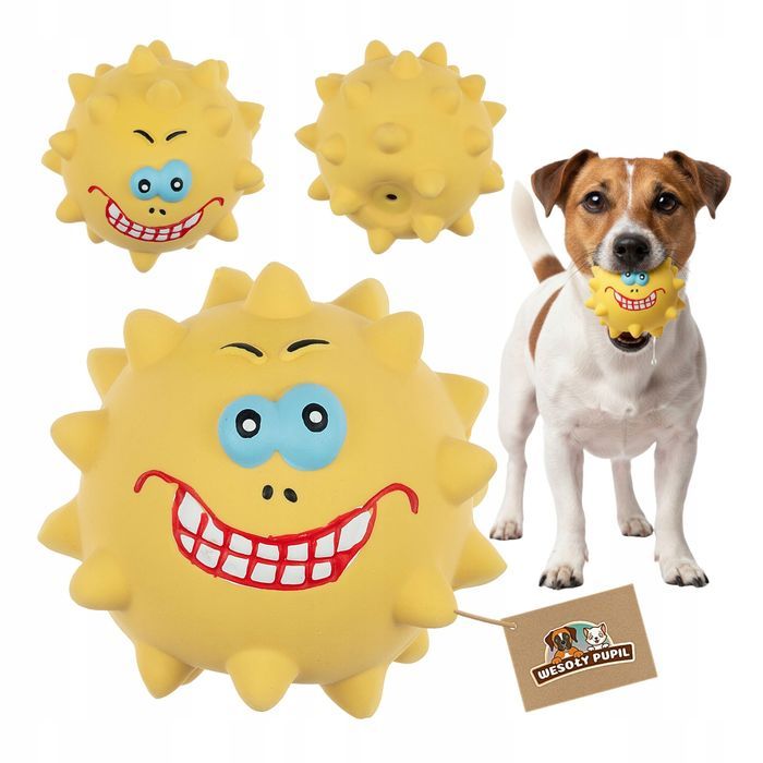 Zabawka dla psa Piłka Potworek Lateksowa z Kolcami 7,5 cm