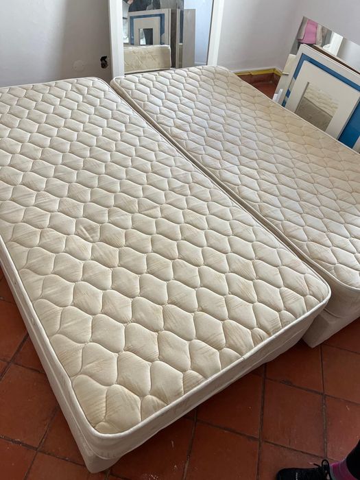 Cama completa 100x200 com colchão Molaflex Mozart – várias disponíveis