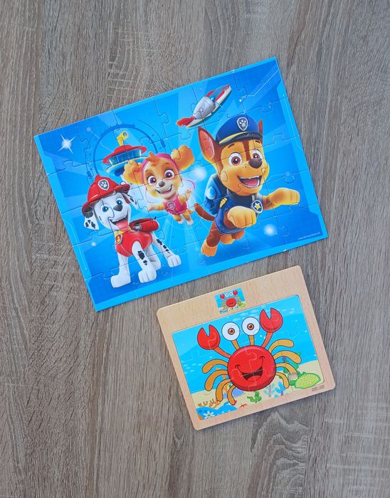 Дерев'яний+картонний пазл