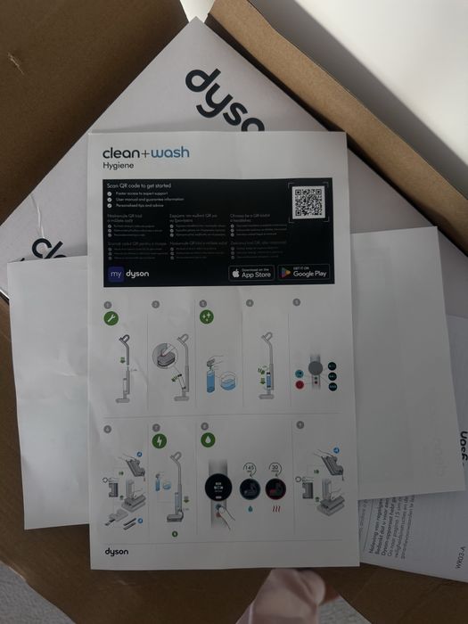 Dyson clean + wash hygiene em caixa
