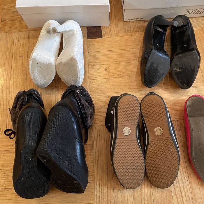 Ціна за 10шт! Взуття шкіряне жіноче 36 - 37 розмір.