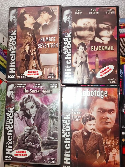 DVD's Alfred Hitchcock 2,5€ cada