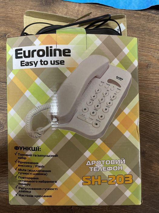 Дротовий телефон Euroline