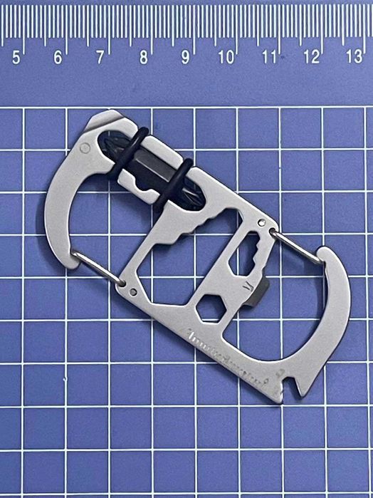 •• EDC Карабін S-Подібний Мультитул Викрутка Гайковий Ключ Відкривашка Брелок | EDC Карабин S-Образный Отвертка Гаечный Открывашка S-Biner Тактический