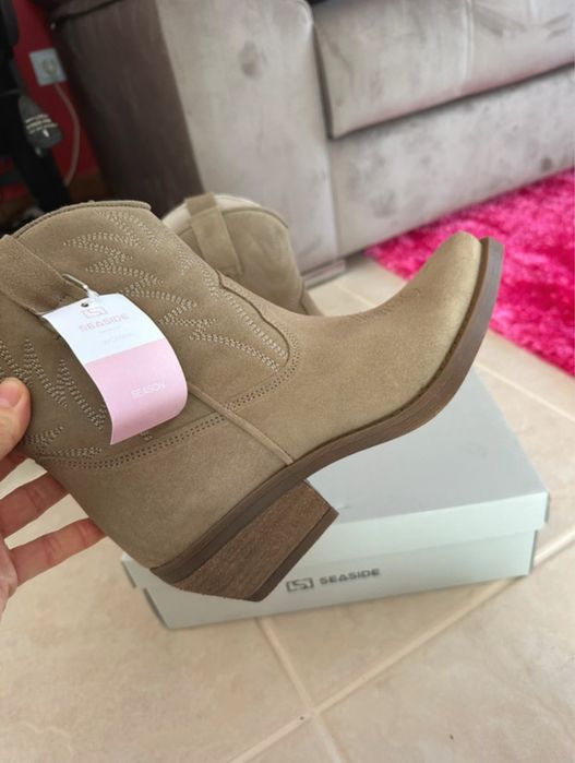 Botins bejes camurça Seaside 37