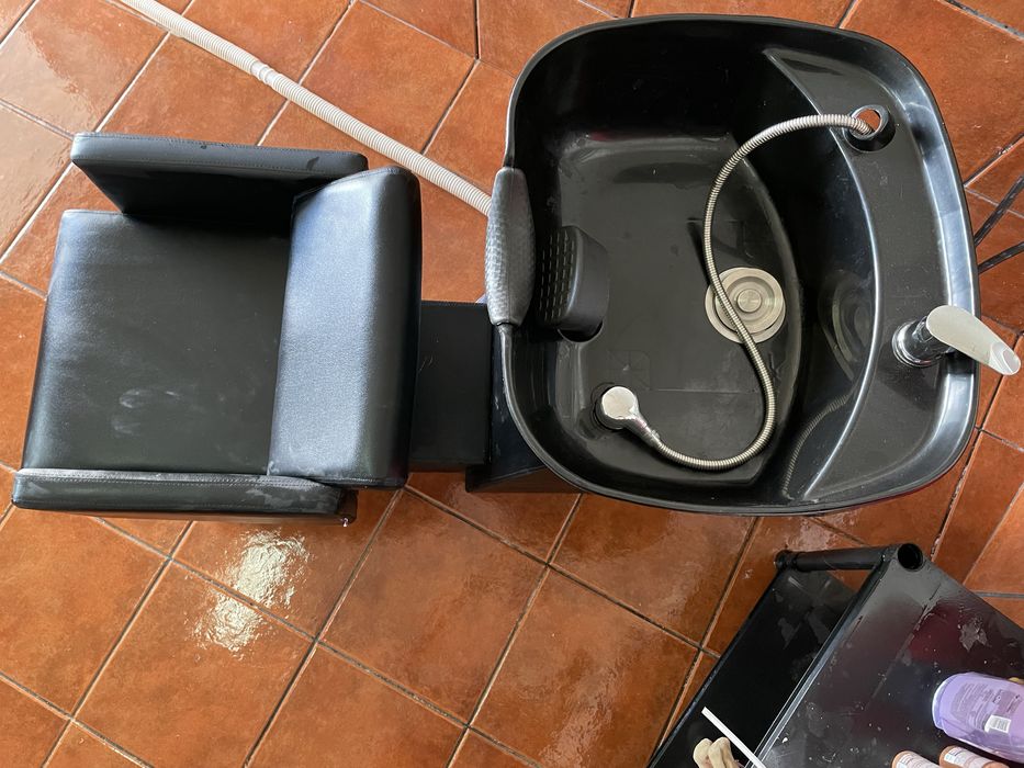 Rampa de lavagem de cabeleireiro