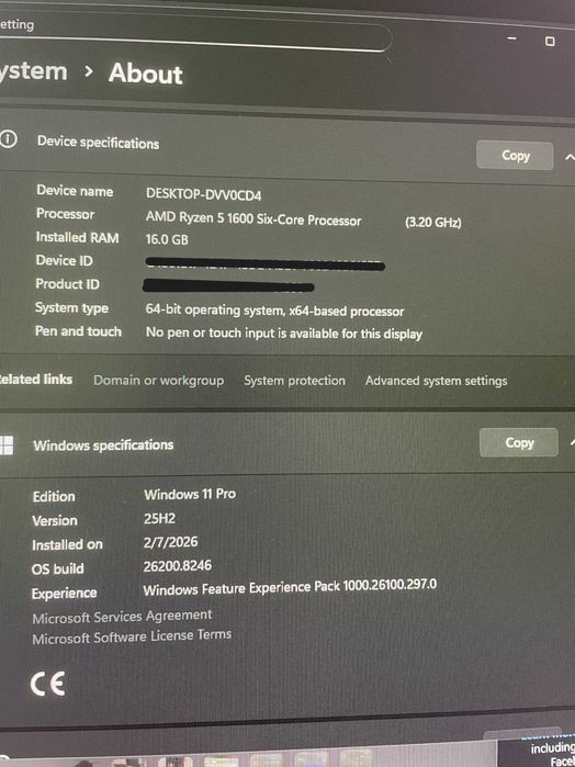 PC Gaming Ryzen 5 1600 | GTX 1650 4GB | 16GB RAM | Windows 11 Pro