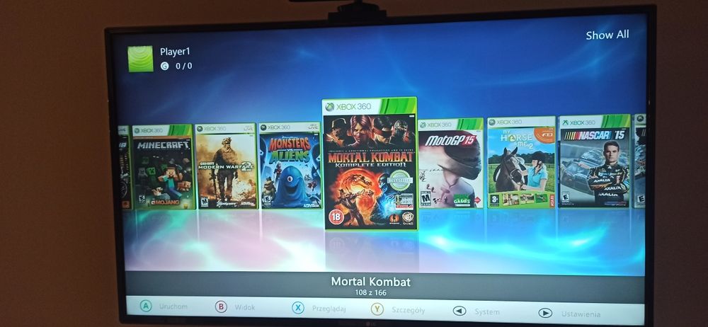 Xbox 360 RGH3 -100% ok,kinect, 2 pady, Hdd 1TB, Emulatory retro