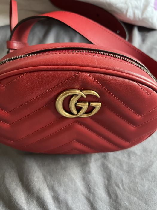 Nerka Gucci czerwona nowa