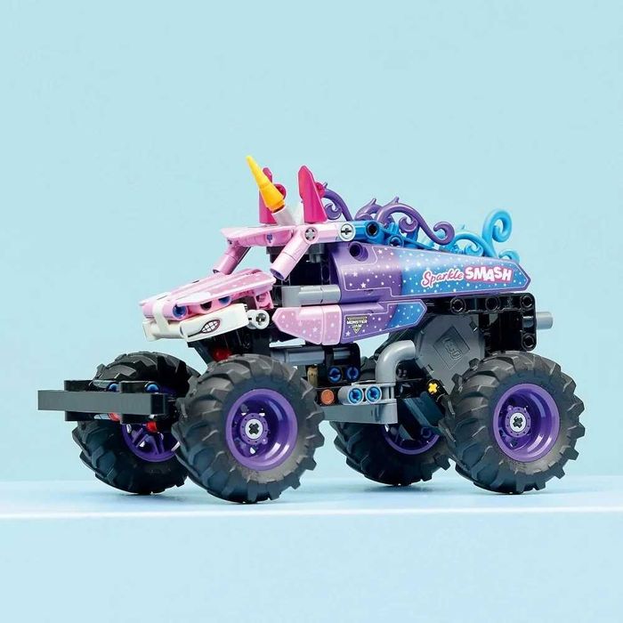 Klocki Lego Technic 42220 Monster Jam Sparkle Smash z napędem typu pull-back