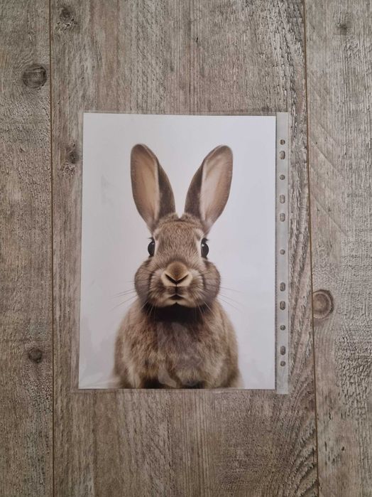 Plakat / obrazek - króliczek / zajączek dla dzieci (gruby papier)
