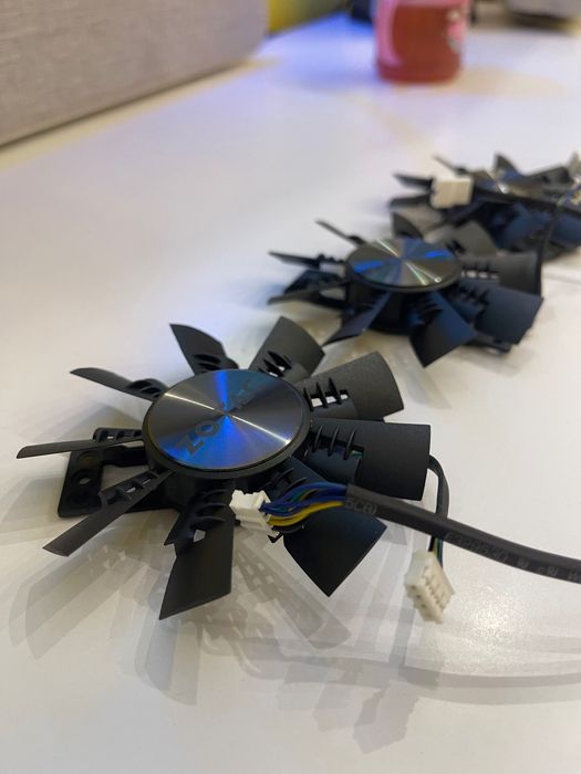 Кулеры вентиляторы Zotac GTX 1070 1070ti 1080 GA92S2U 87мм комплект 3ш