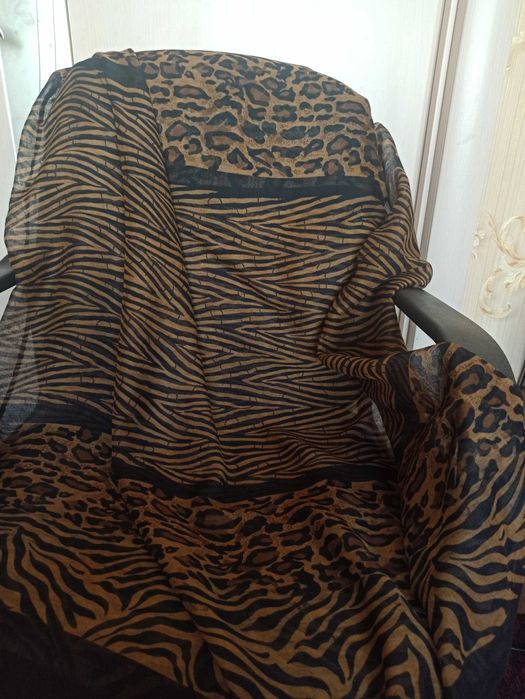 Шарф-снуд з леопардовим принтом