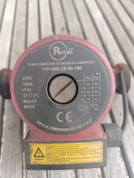 Pompa obiegowa do instalacji grzewczej