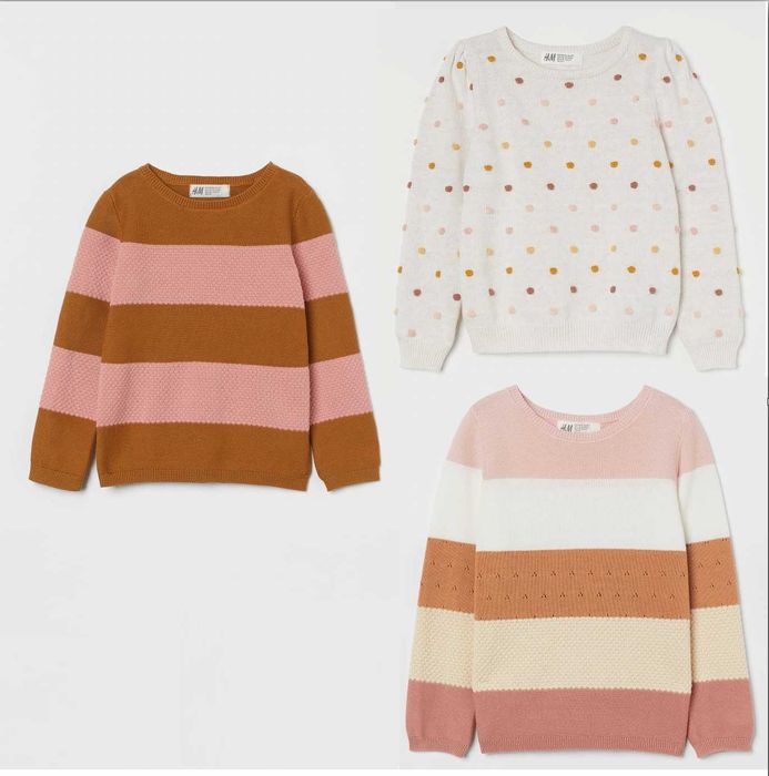 Джемпер с пайетками H&M светр кофта 104 110 116 122 единорог світшот