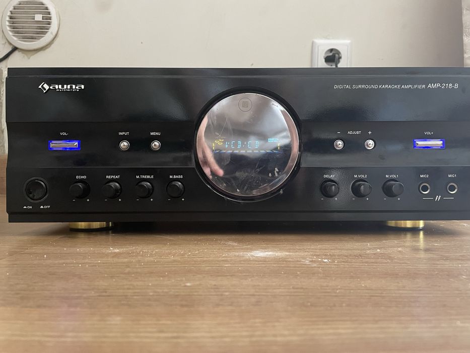 Amplificador Auna AMP-218-B Digital Surround – Excelente Estado