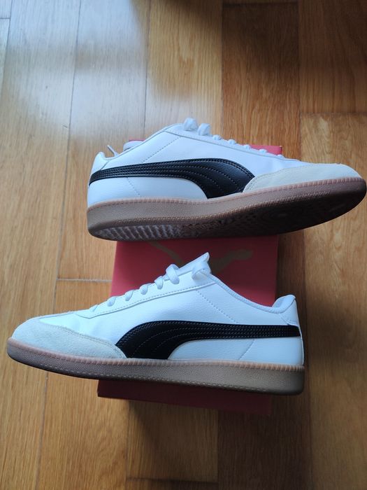 Sapatilhas tenis Puma original 9t brancos casual terraces