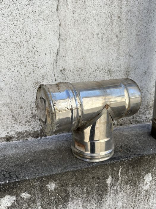 Tubo , T e curva inox D150 chapeu D100